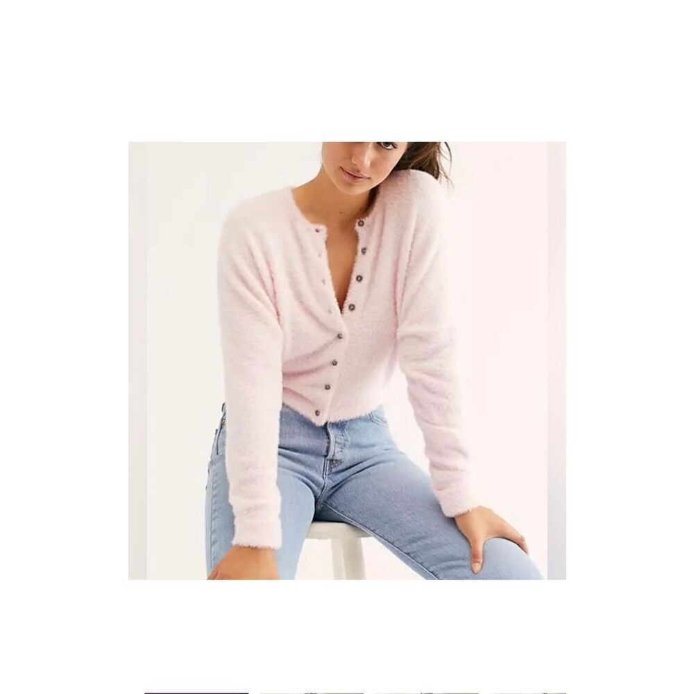 Free People One Allegra Cardigan Petal Pink Women’s size XS